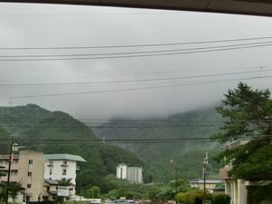 すごい雨です。