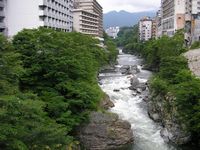 鬼怒川の河川敷