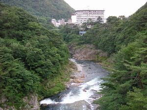 河川敷の遊歩道