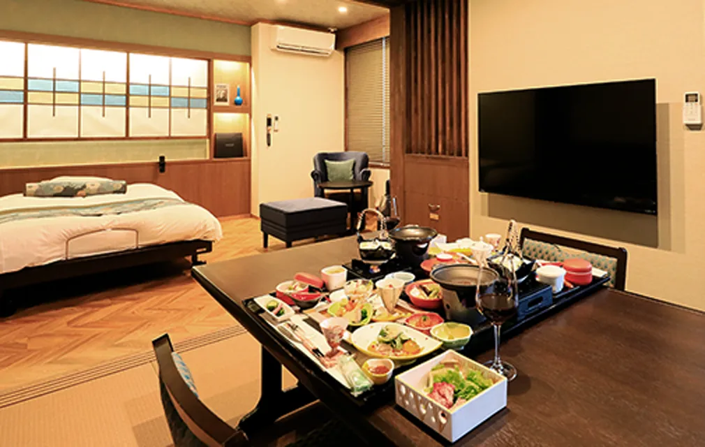 お部屋に配膳されたお食事